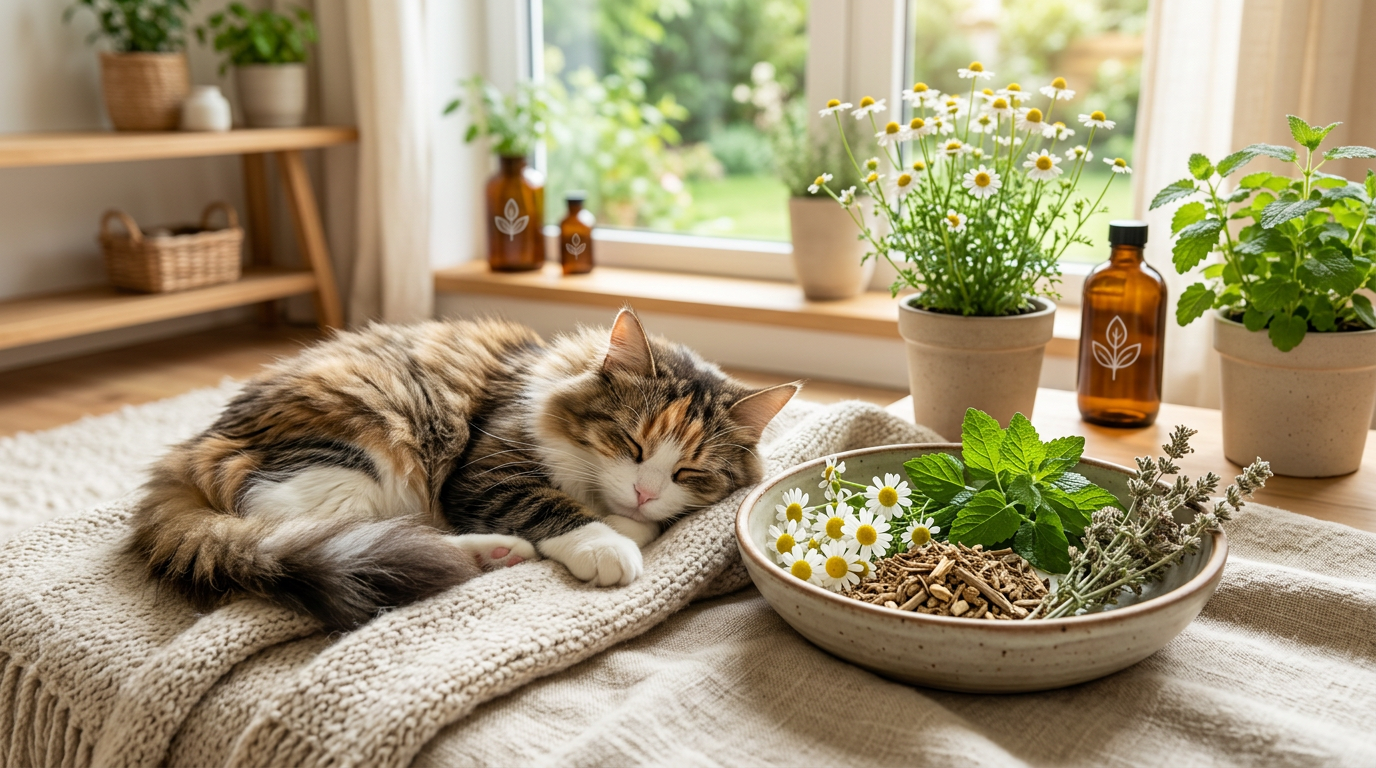 Best calming herbs for cats – safe options