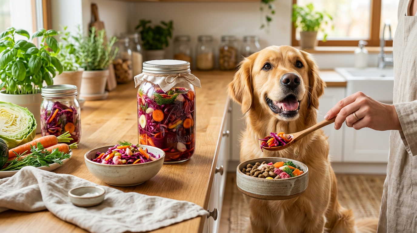Fermented vegetables for dogs – gut health DIY