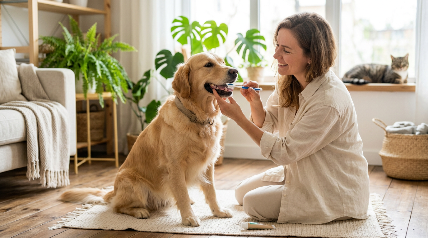 How to brush your dog's teeth at home – daily routine guide
