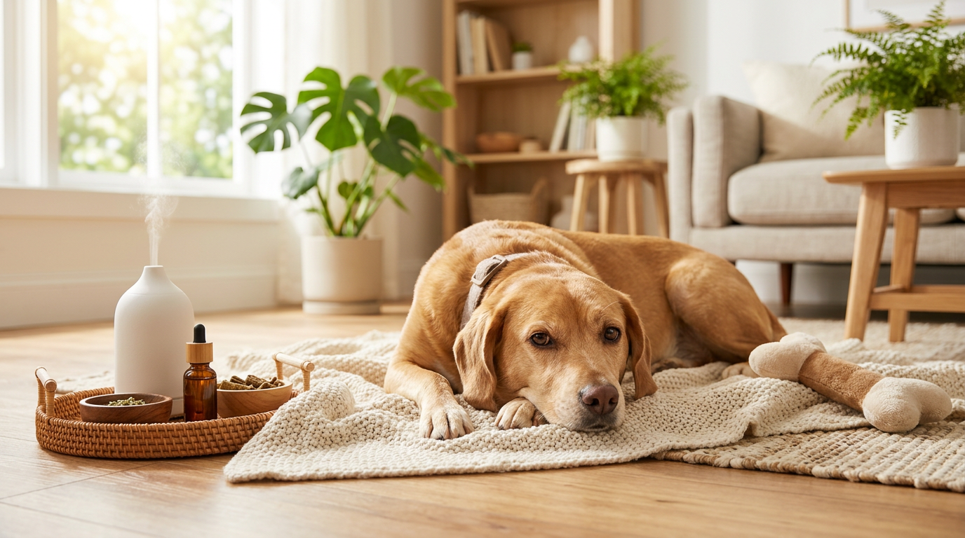 Natural anxiety remedies for separation anxiety in dogs